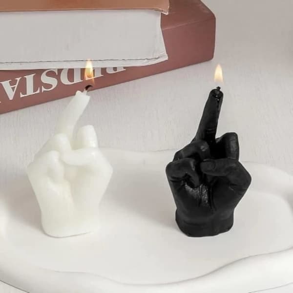 Doftljus - Mittfingerljus - Sojavax - Subtil doft - Nutida design