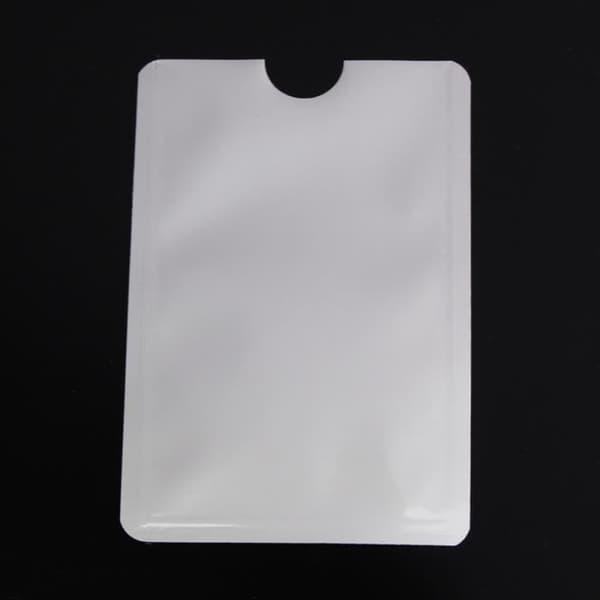 Förpackning med 10 RFID/NFC kreditkortsskydd - Silver