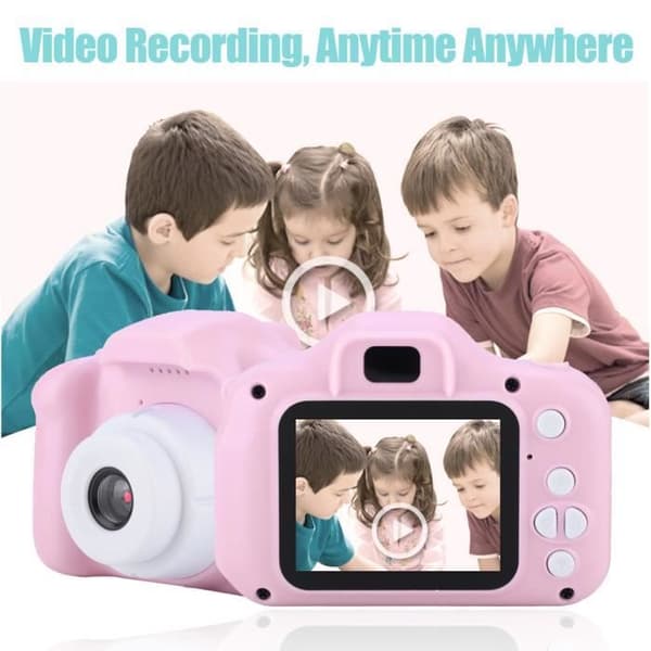 Børnekamera - ZERODIS - Rosa-HB033 - 2.0 IPS - 800W - 32G