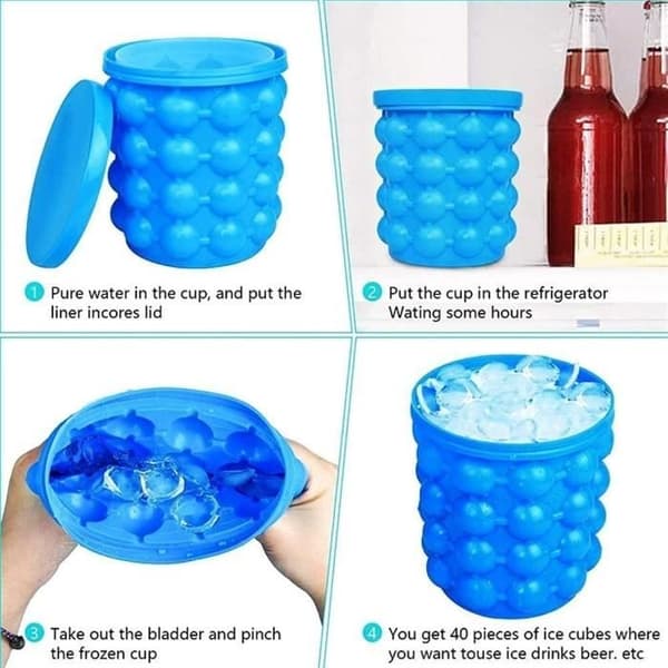 Silicone isterning - LFM 2 i 1 - Stor model - Bærbar - Med form og låg