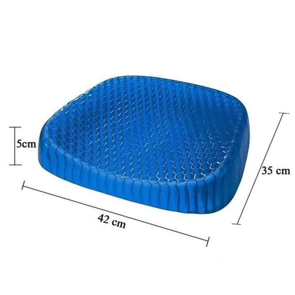 Sittkudde Egg Sitter - Egg-Sitter - Blå - Elastisk gel - Fällbar - Bihoneycomb design