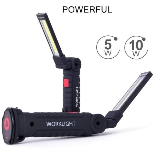 Taskulamppu - WGHY - 2 kpl setti - Lataus USB - 5 tilaa - Monitoiminen