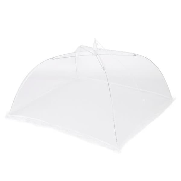 Maddække - Minifinker - Mesh cover - Sammenfoldelig - Genanvendelig - Hvid