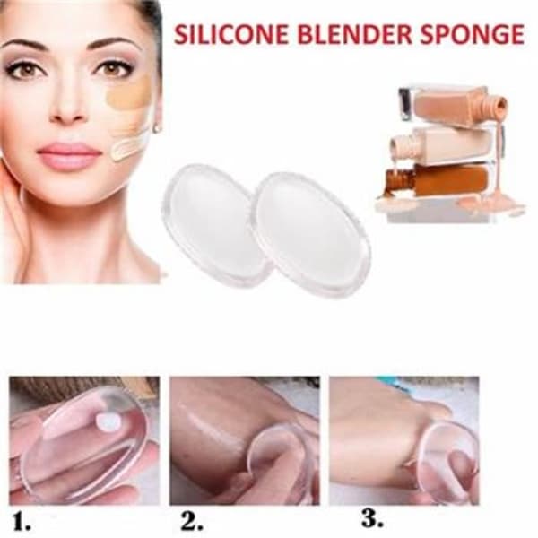 Makeupsvamp - Skönhet - Silikon - Foundation-applikator - Transparent - Bladform