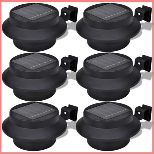 Solcellelamper - JIN - 6 stk - Sort - LED - Have - Solenergi
