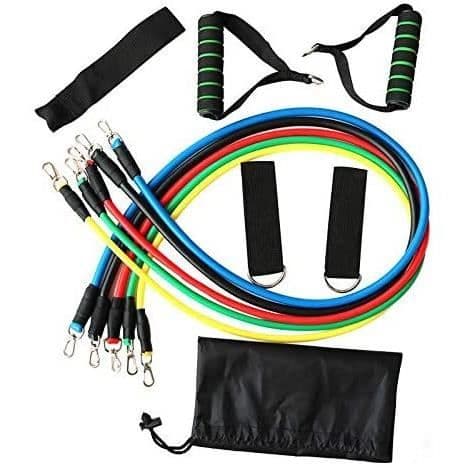 Modstandsbånd - 11 dele - 5 modstandsniveauer - 125LB