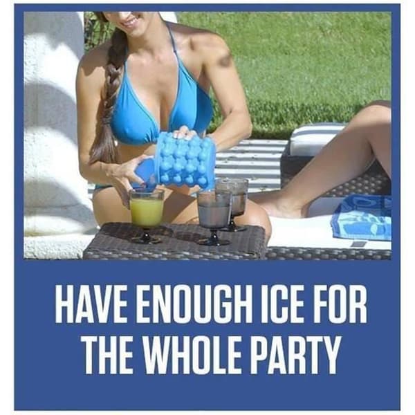 Ice Genie, Ice Cube-bricka Ice Cube-maker Genie Silikon Ice Hink-formar, Ice Cube Maker Ice Cube Ship@H4