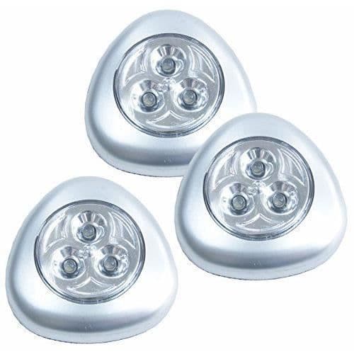CON:P B29862 Sæt med 3 LED-lamper til hylder og skabe…