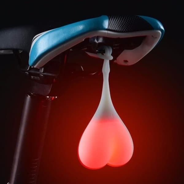 Rødt LED-hjerteformet baglygter til cykel - WEWOO