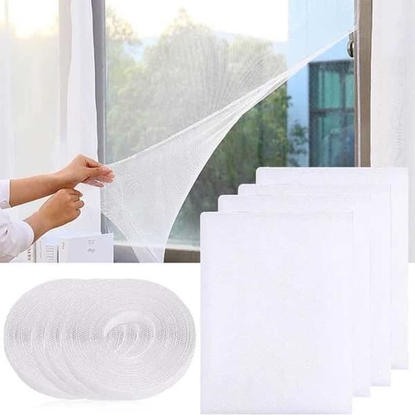 Myggnät - Ej specificerat - 4 bitar - 130 cm x 150 cm - Polyester - Vit