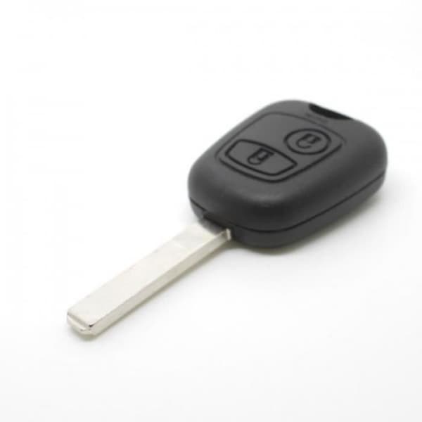 Nøglefob med 2 knapper til Peugeot Citroën biler