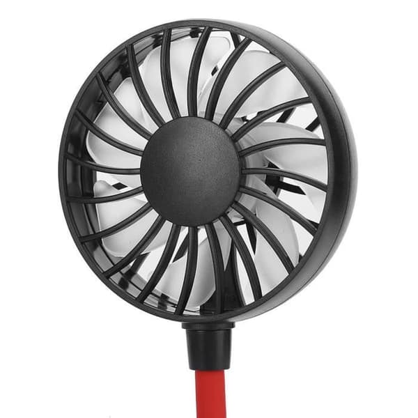 Mini Ventilator - Cikonielf - Bærbar - Genopladelig USB - 3 Hastigheder - Sort