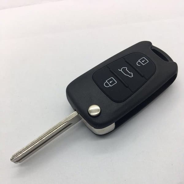 INF Sammenklappelig bilnøgle med 3 knapper til HYUNDAI Kia Sort