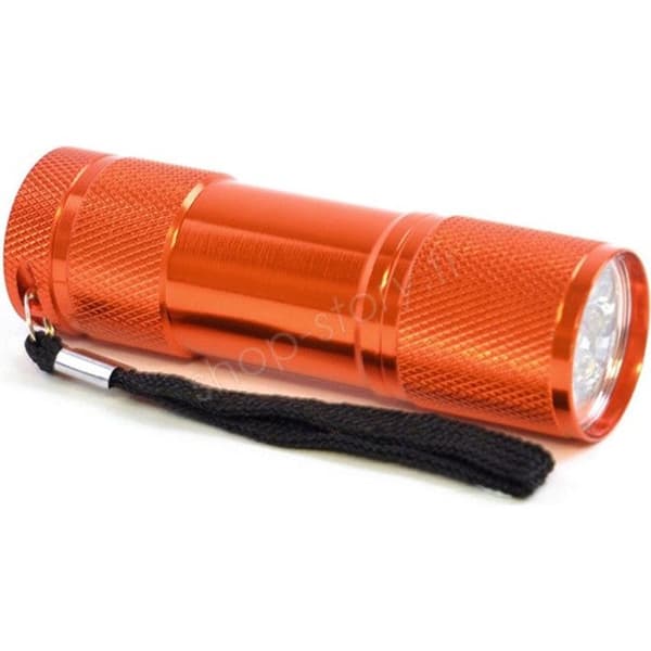 Ficklampa - Aluminium - Mini - 9 LED - Kompakt - Hållbar