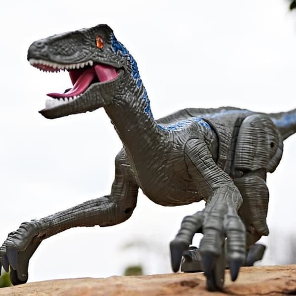 Fjernstyret dinosaurlegetøj - ROKOO - Grå - Lys og lyd - Realistisk