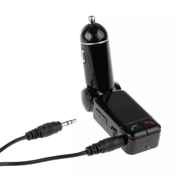 FM-transmitter - Bluetooth 2.1+EDR - MP3/USB/SD - Rækkevidde 10 m - USB-strømforsyning