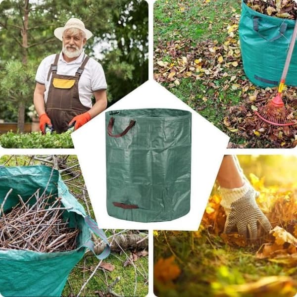 Trädgårdsavfallspåsar - 4-pack - Rivsäkra - 272L