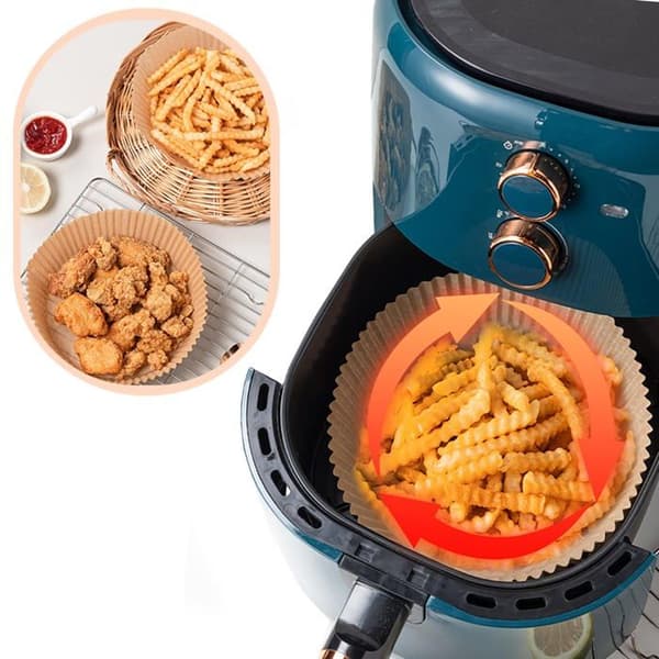 INF Engångspapper för luftfritös 50 stycken Brun