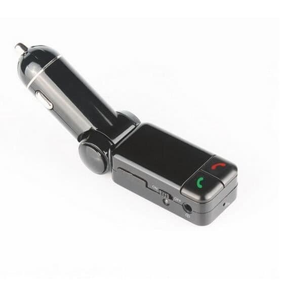 Bluetooth FM biltransmitter bil MP3-afspiller med LED-display, cigarettænder, dobbelt USB og