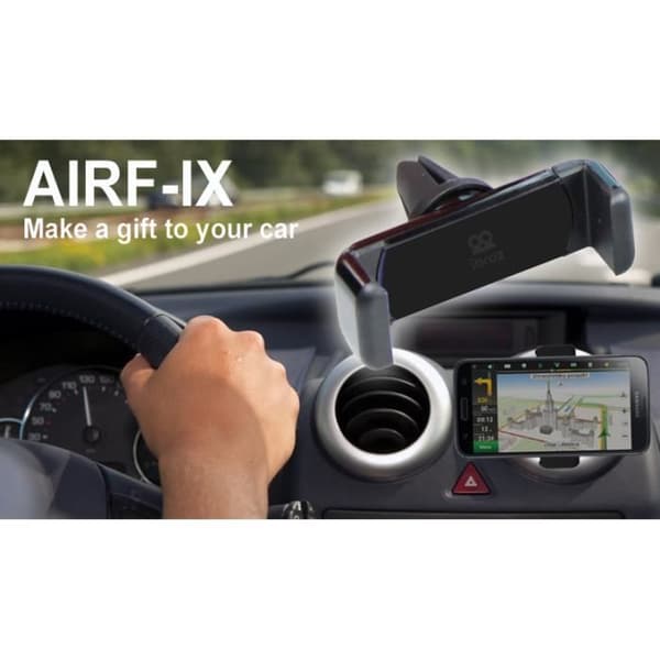 Støtte Auto - AirF-IX - Universel - Sort - Plastik - Diskret Design