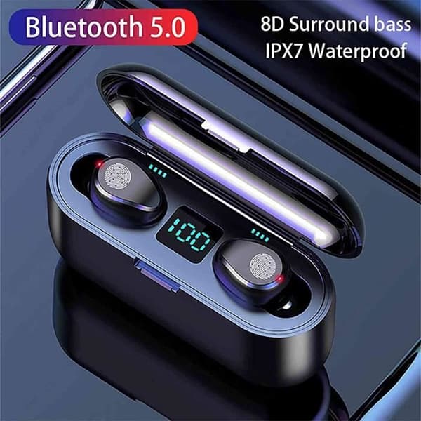 F9 Langattomat Bluetooth 5.0 TWS -kuulokkeet, urheilu[904]