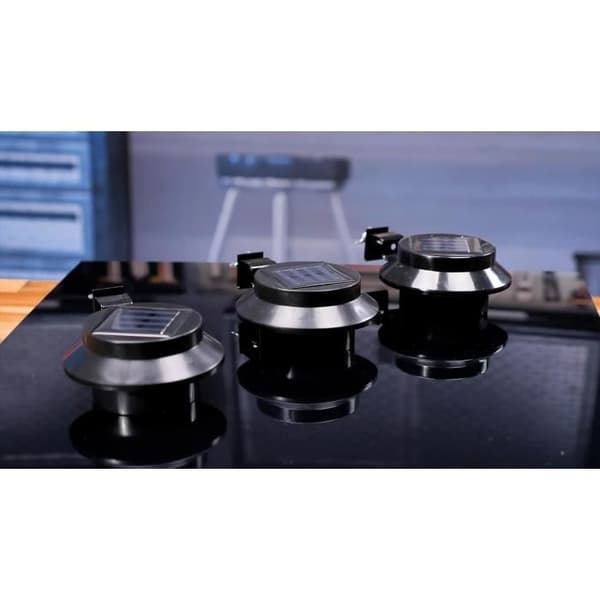 Solcellelampe - SANAG - Ose - Sort - LED - Udendørs - 3 stk.