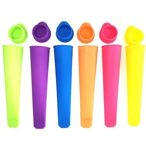 3PCS Silikone isterningform Push Up Is-sandwich Popsicle Form (tilfældig farve)