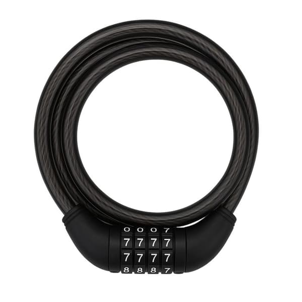 Koderad Cykellås 80 cm - 12 mm Robust Spiralkabel för Cykel, Motorcykel & Sparkcykel