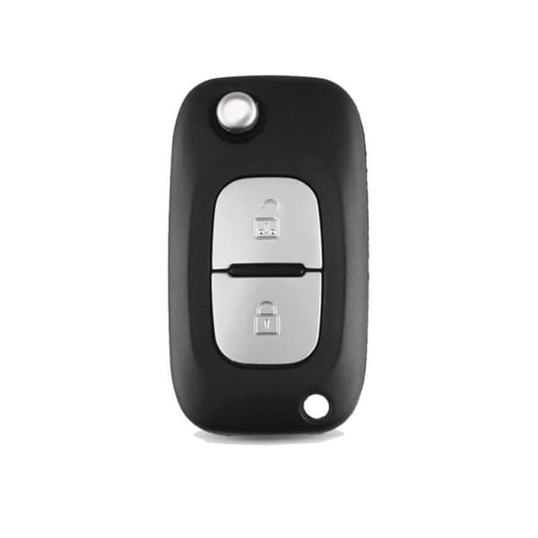 Nøglefob 2 knapper sort kompatibel med Renault Clio 3, Kangoo 2, Master 3, Modus, Twingo 2, Wind