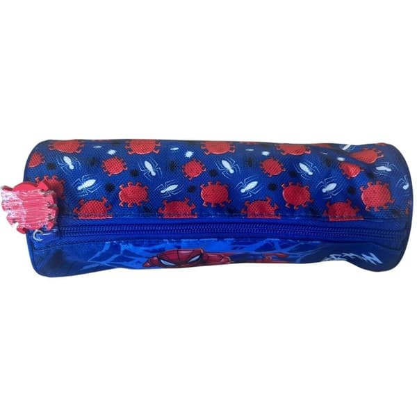 Barnfodral - Spiderman - Cylindrisk - Stort kapacitet - Hållbar polyester