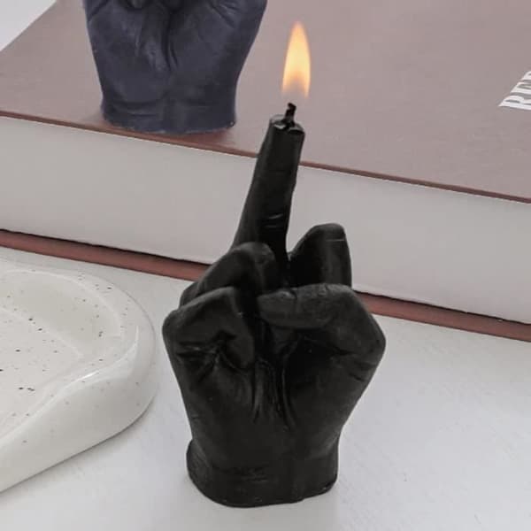 Bougie - Sojavoks - Sort - Moderne design - Fødselsdagsgave