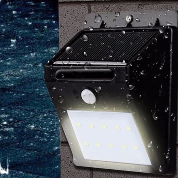 Væglampe - Solarna - 30 LED - Solpanel - Bevægelsessensor 120°/3 m