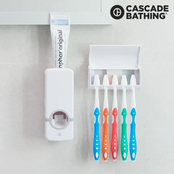 Tandkrämsdispenser med Paste+ tandborsthållare