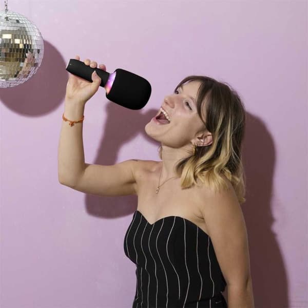 Lysende 2-i-1 mikro karaoke højttaler