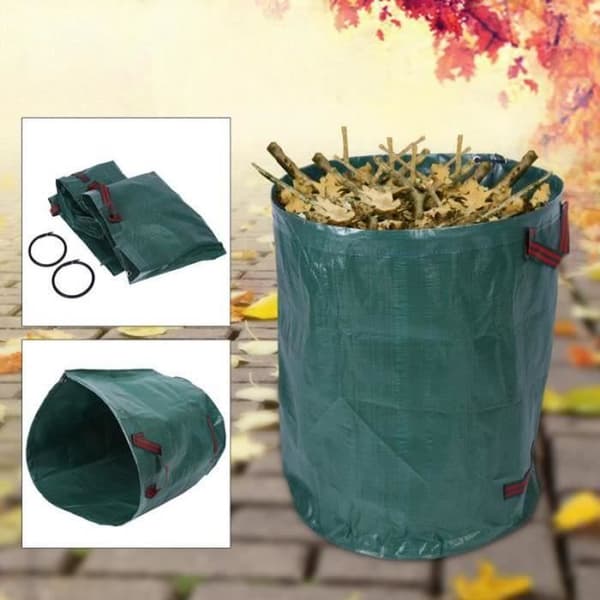 Trädgårdsavfallspåsar - YWEI - 270L - Fällbar - Hållbar - Pack 4
