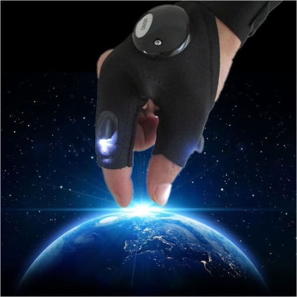 Vattentäta LED-handskar - ZOR® - LED-ljus - Stretchpolyester - Unisex - Lätt