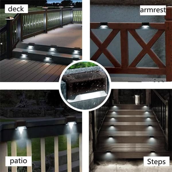 Solcellelampe til terrasse - MACLEAN - MCE319 - Neutral hvid 4000K - IP44 - Til trapper