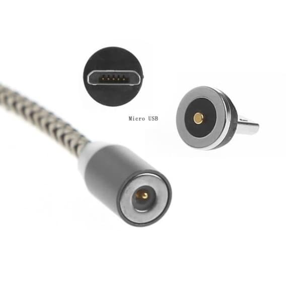 2A Magnetisk Typ C & Micro USB Laddare Strömadapter för Android bv840