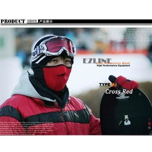Ridmask - Ej specificerat - C493D_cot6 - Röd - Kylskydd - Multi-sport