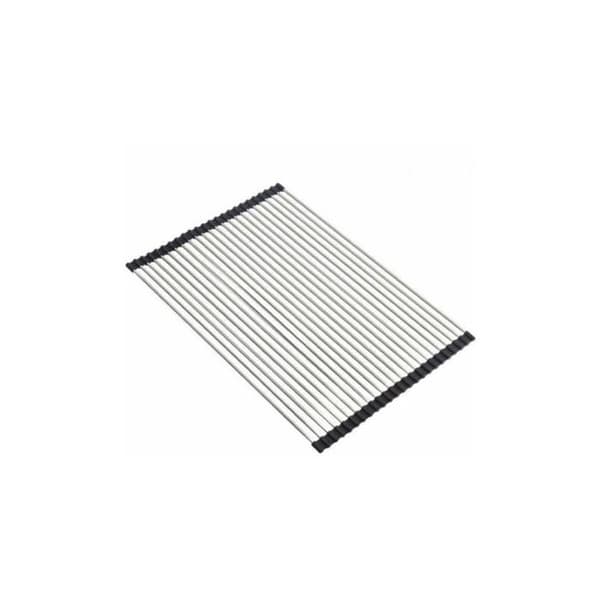 Vaskestativ - YYV - Sammenrulbar - Rustfrit stål - Silikone - 47x38 cm - Sort