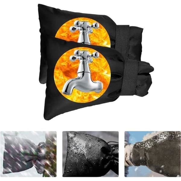 Utomhuskranlock - 2ST - Vattentät - Isolerad överdrag - Vinter skydd