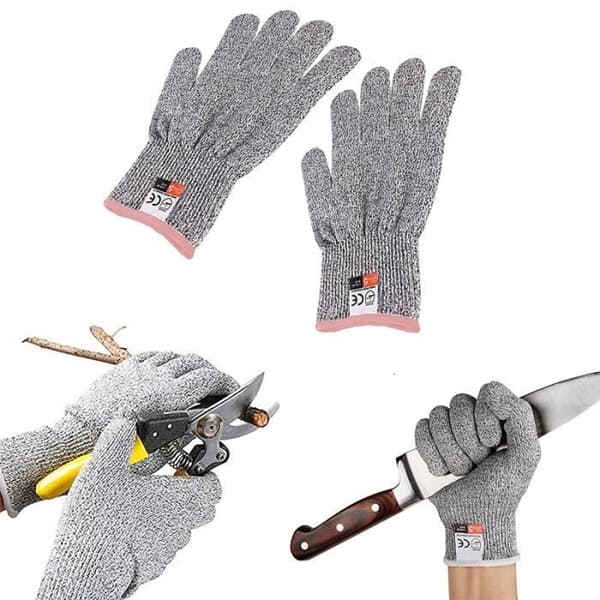 Köksvantar - HPPE - Storlek L - Grå - Handsskydd