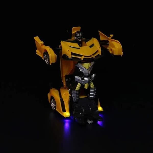 Fjernstyret bil - FOLAY - Transformers - 1:18 - Én-knaps transformation - 360°