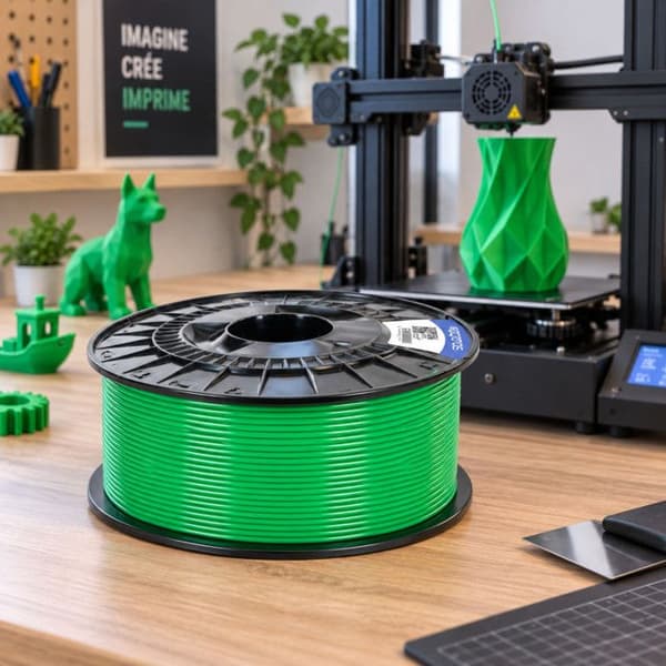 Filament PLA Grøn 1,75 mm – Spole 1 kg til 3D-printer FDM og FFF – 190 til 230 °C