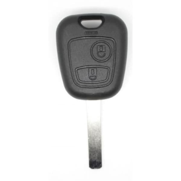 Nøglefob med 2 knapper til Peugeot Citroën biler