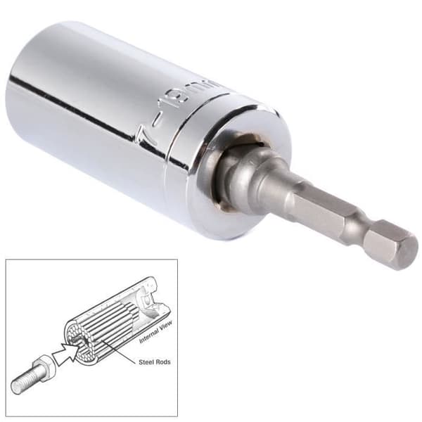 Universal Socket Nøgle Adapter til Boremaskine, Multifunktionel Hjemme Reparation Værktøjssæt BI032