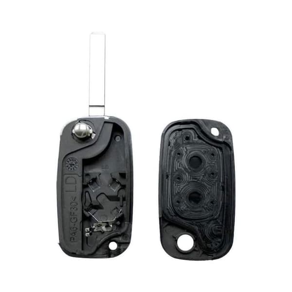Nøglefob 2 knapper sort kompatibel med Renault Clio 3, Kangoo 2, Master 3, Modus, Twingo 2, Wind
