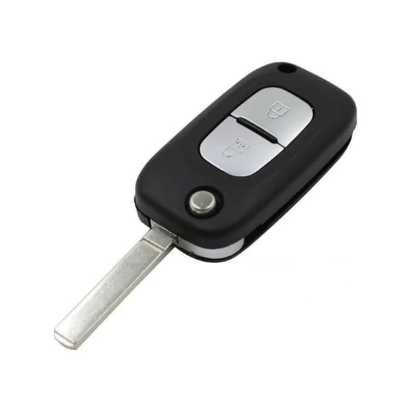 Nøglefob 2 knapper sort kompatibel med Renault Clio 3, Kangoo 2, Master 3, Modus, Twingo 2, Wind