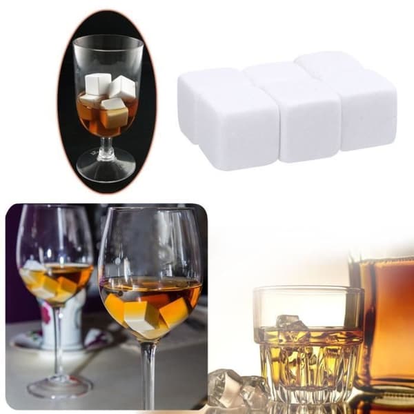 Vin køler - MÆRKE - Granit - 6 whisky sten - Dimensioner 2x2x2 cm