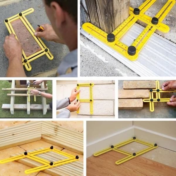 Mätningsverktyg - Angle-Izer - Multi-Angle - Gul - Vinkel- och nivåmätning - Mångsidig